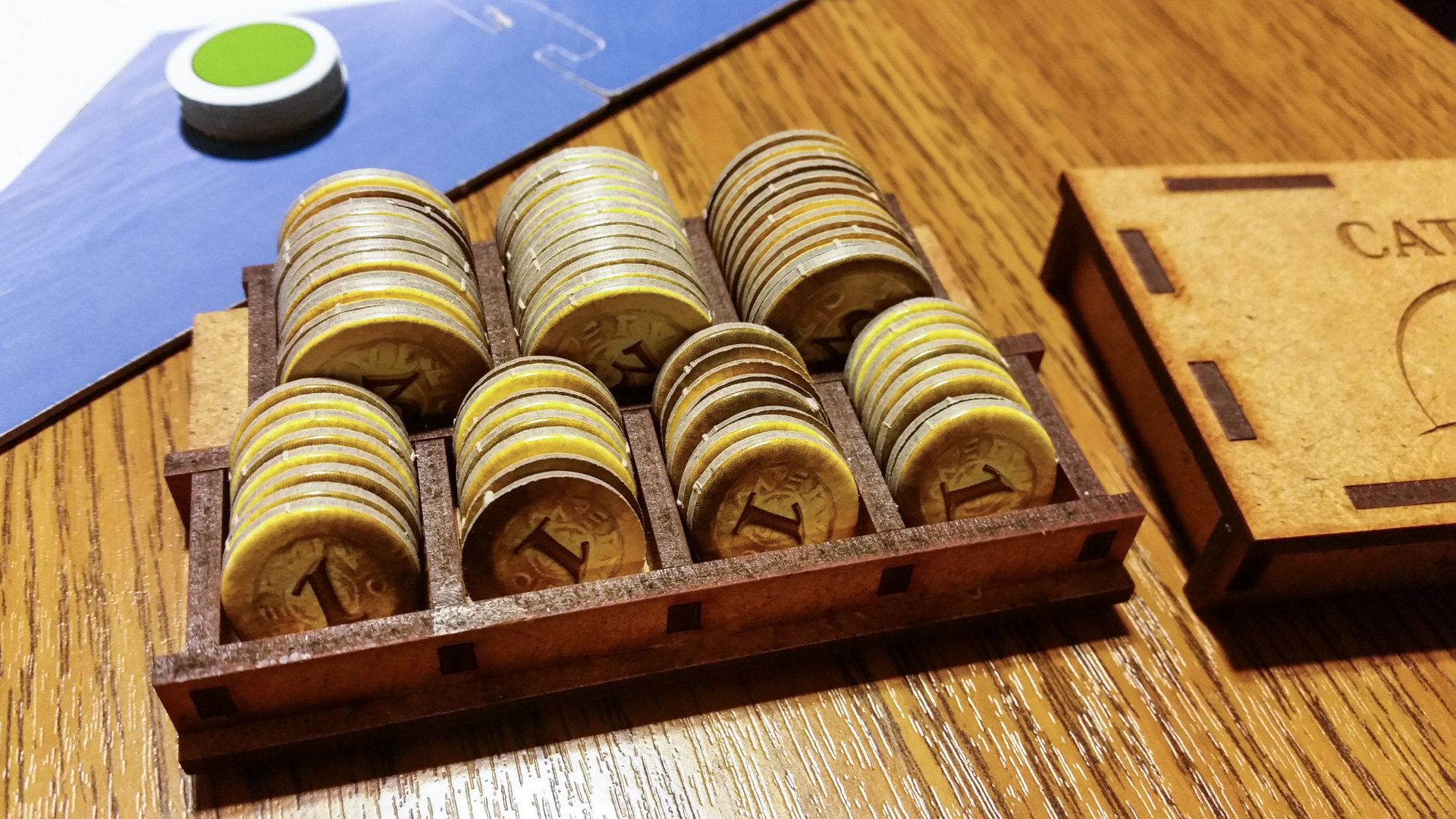 Settlers of Catan Box with Coins